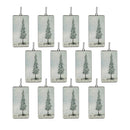 Melrose Tis the Season Pine Tree Ornament (Set of 12)