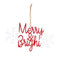 Metal Holiday Sentiment Ornament (Set of 12)