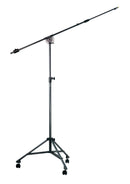 Quik Lok A-50AM Height Adjustable Tripod Studio Boom Stand, Black with Casters