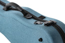 GEWA Bio-A Shaped 4/4 Violin Case - Blue w/ Backpack Straps New Open Box