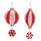 Glass Peppermint Drop Ornament (Set of 12)