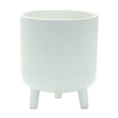 Melrose Ribbed Stone Footed Planter Set of 2 Planter, Ribbed, Dolomite