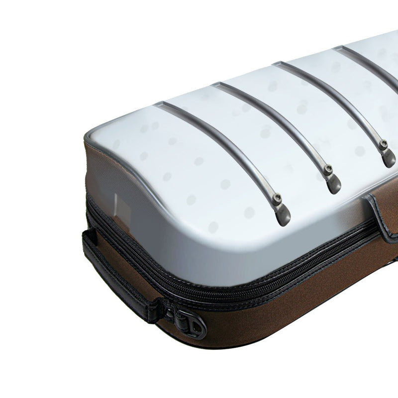 Pedi NiteFlash Violin Case 4/4 Brown/Grey w/ Steel-Shield & Reflective Strips