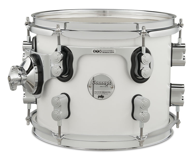 PDP Concept Maple 8x10 Suspension Tom - Pearlescent White - PDCM0810STPW