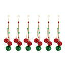 Melrose Sleigh Bell Drop Ornament (Set of 6)