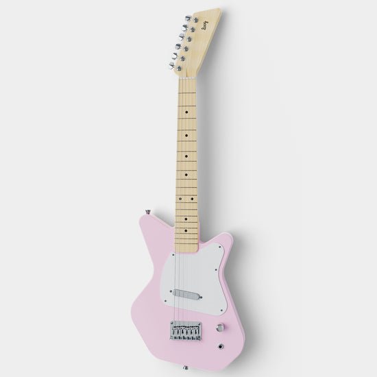 Loog Pro VI Electric Short‑Scale 6‑String Kids Guitar – LGPROVIEM – Pink