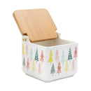 Melrose Ceramic Pine Tree Print Box (Set of 2)