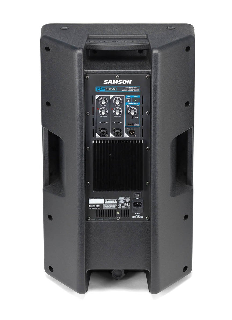 Samson RS115A 15" 400W 2-Way Active Loudspeaker with Bluetooth