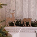 Melrose Wicker Design Deer Silhouette Decor (Set of 2)
