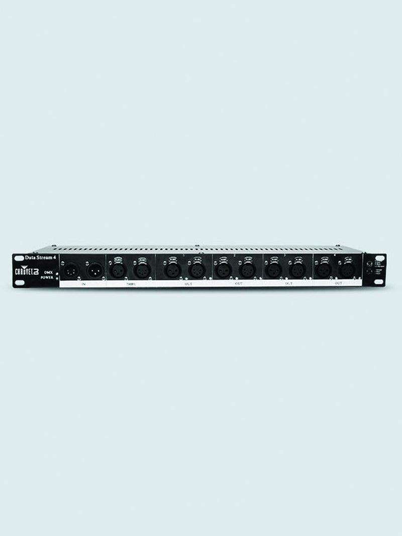 Chauvet DJ Data Stream 4 DMX-512 Optical Splitter – 3 & 5-Pin XLR