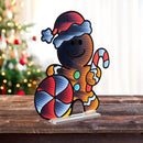 Melrose Peppermint Gingerbread Man Ekkolight 29.5"H