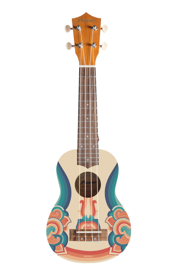 Bamboo U21-RETRO 21" Soprano Ukulele – Retro Design w/ Gig Bag