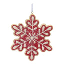 Gingerbread Snowflake Cookie Ornament (Set of 12)