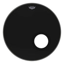 Remo Powerstroke P3 Ebony 22" Bass Resonant Drumhead - 5" Black DynamO
