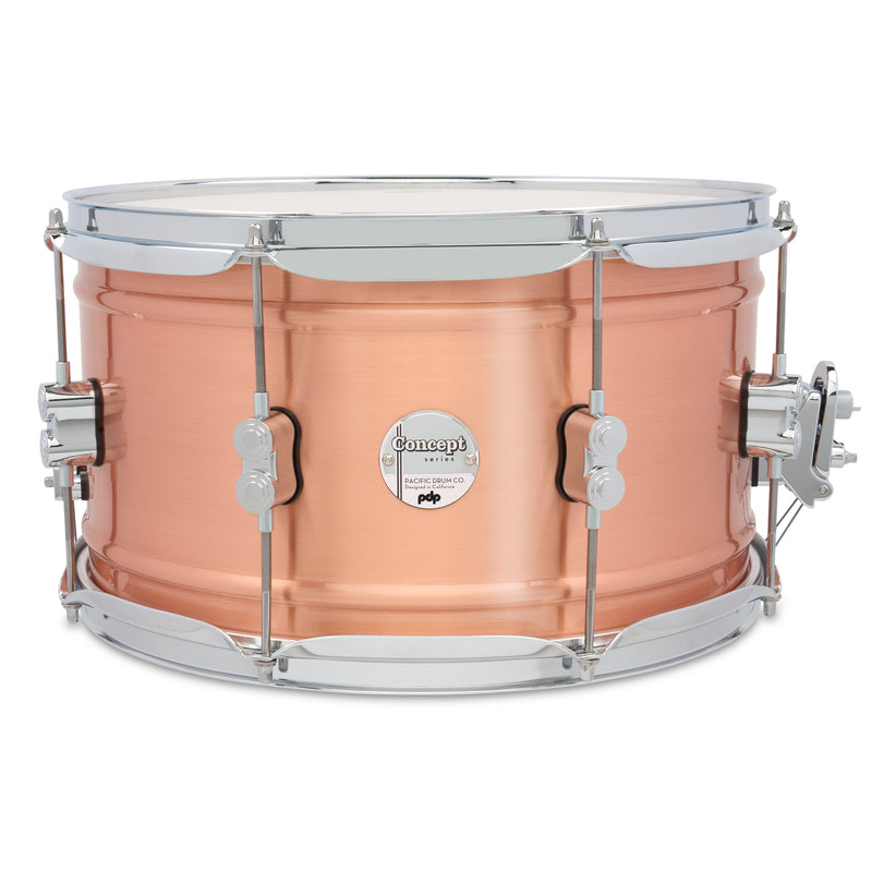 PDP PDSN0814NBCC Concept 8x14" Snare Drum – Brushed Copper Shell