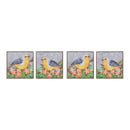 Melrose Framed Bird Canvas Block Wall Decor, Wood