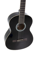 GEWA Basic Plus 4/4-Size Classical Guitar – Black High-Gloss Finish