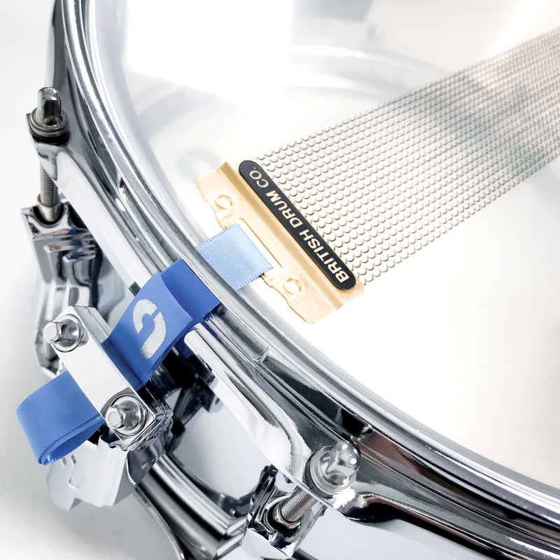 British Drum Co Bluebird 6″×14″ Chrome‑Over‑Brass Snare Drum