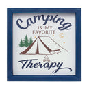 Melrose Wood Framed Camping Sentiment Sign Wall Decor, Rustic