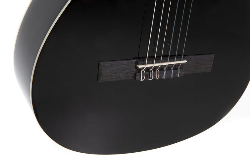 GEWA Basic 4/4-Size Classical Guitar Set - Black Finish w/ Gig Bag and Tuner