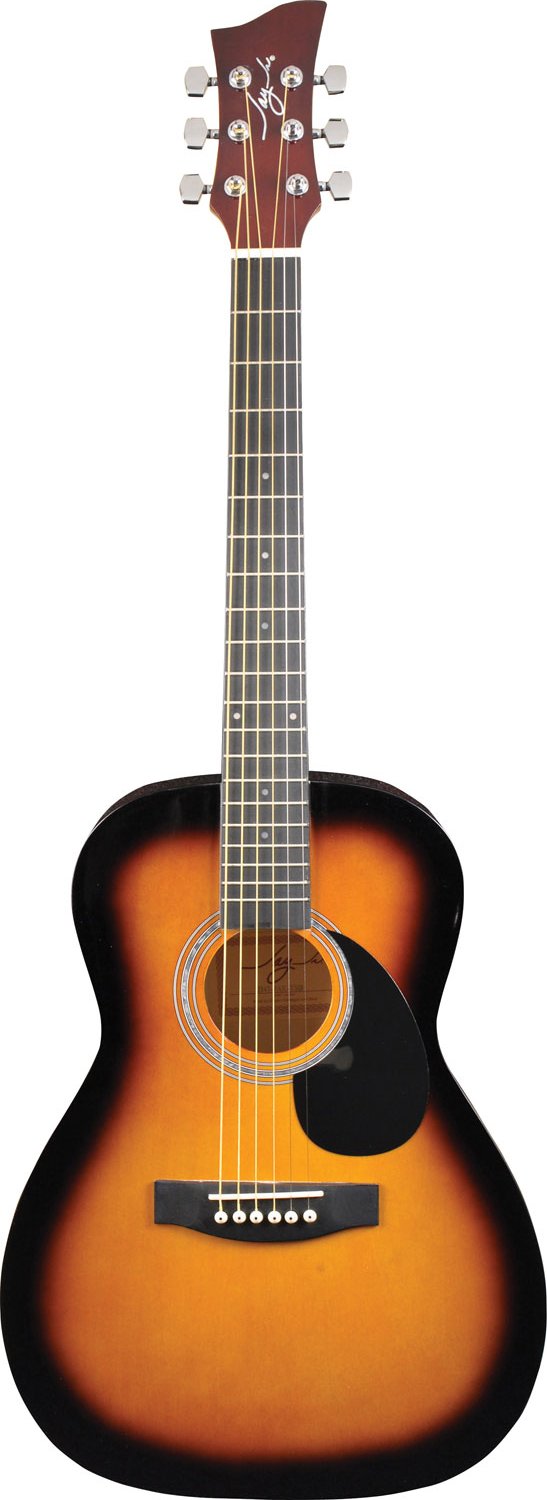 Jay Turser Jay Jr 3/4 Size Dreadnought Acoustic Guitar Pack - Tobacco Sunburst