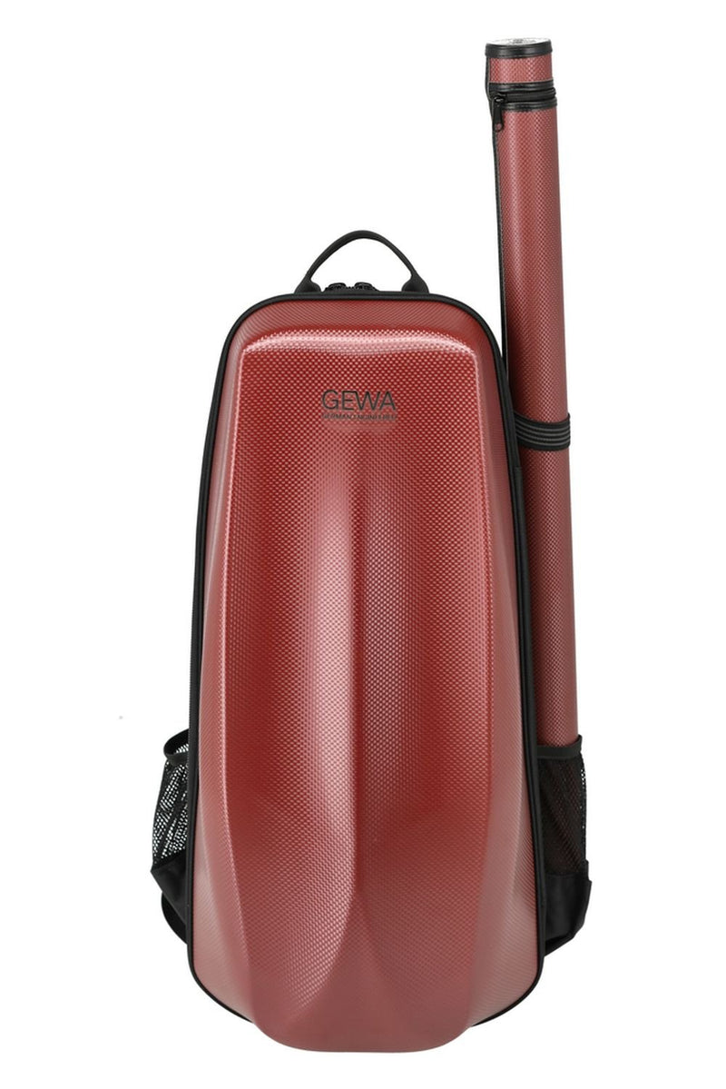 GEWA Space Bag Violin 4/4 - 3/4 Size Backpack - w/ Bow Case - Caraxis Red