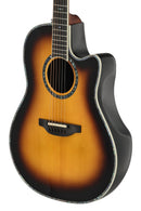 Ovation Custom Balladeer Acoustic‑Electric Guitar - Honey Burst w/ Gig Bag