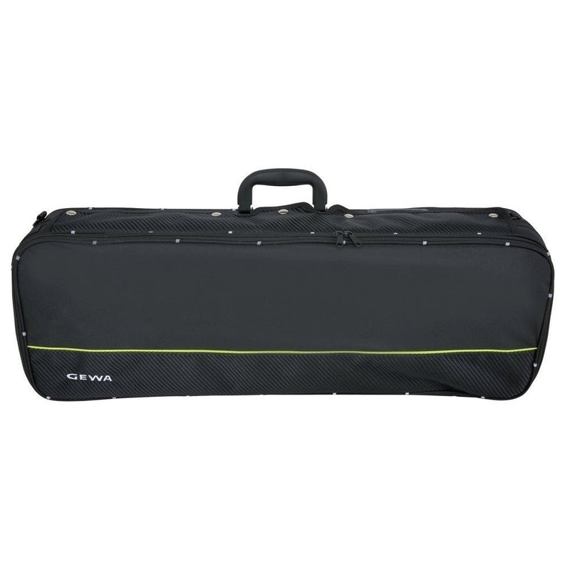 GEWA Aspirante 3/4 Oblong Black Violin Case - Foam Shell & Carbon-Optic Exterior