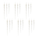 Melrose Glass Icicle Ornament (Set of 18)