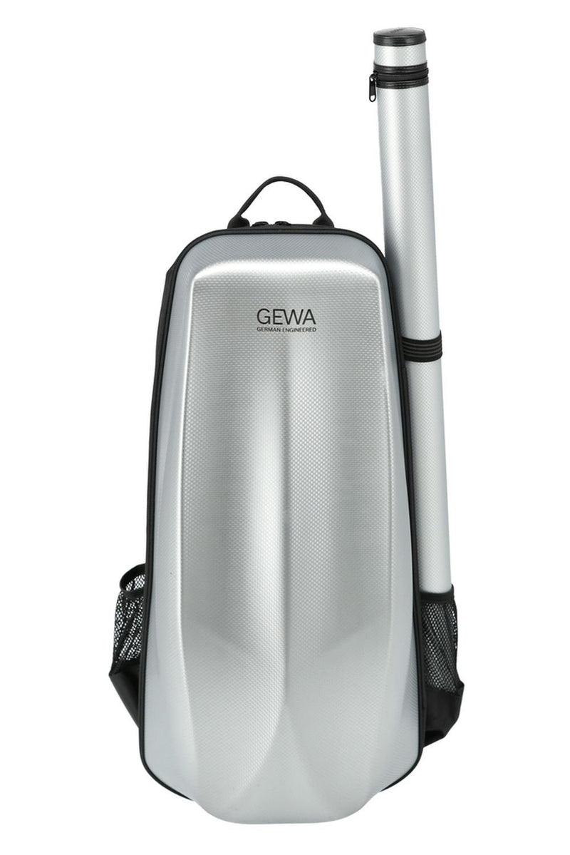 GEWA Space Bag Violin 4/4 - 3/4 Size Backpack - w/ Bow Case - Glacier Silver