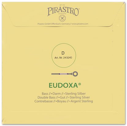 Pirastro Eudoxa 3/4 Double Bass Orchestra Medium Tension Silver Winding D String