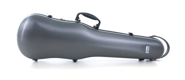 GEWA PURE 1.8 Shaped Violin Case w/ Polycarbonate Shell - Grey/Black