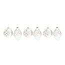 Glittered Glass Tree Branch Ornament (Set of 6)