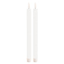 Melrose FIA Wick White Taper Candle (Set of 2)