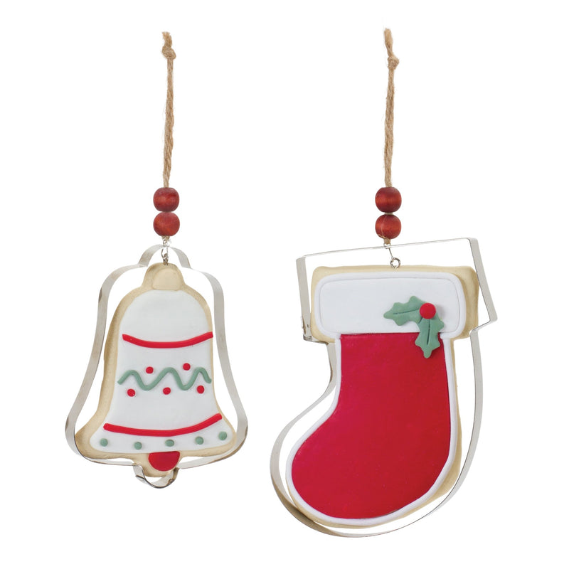 Bell and Stocking Cookie Cutter Ornament (Set of 12)