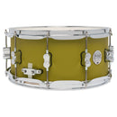 PDP Concept Maple 6.5x14" Snare Drum – Satin Olive Finish Ply - PDCM6514SSSO