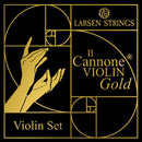 Larsen Il Cannone Gold Violin Medium Tension String Set - 4/4 Size