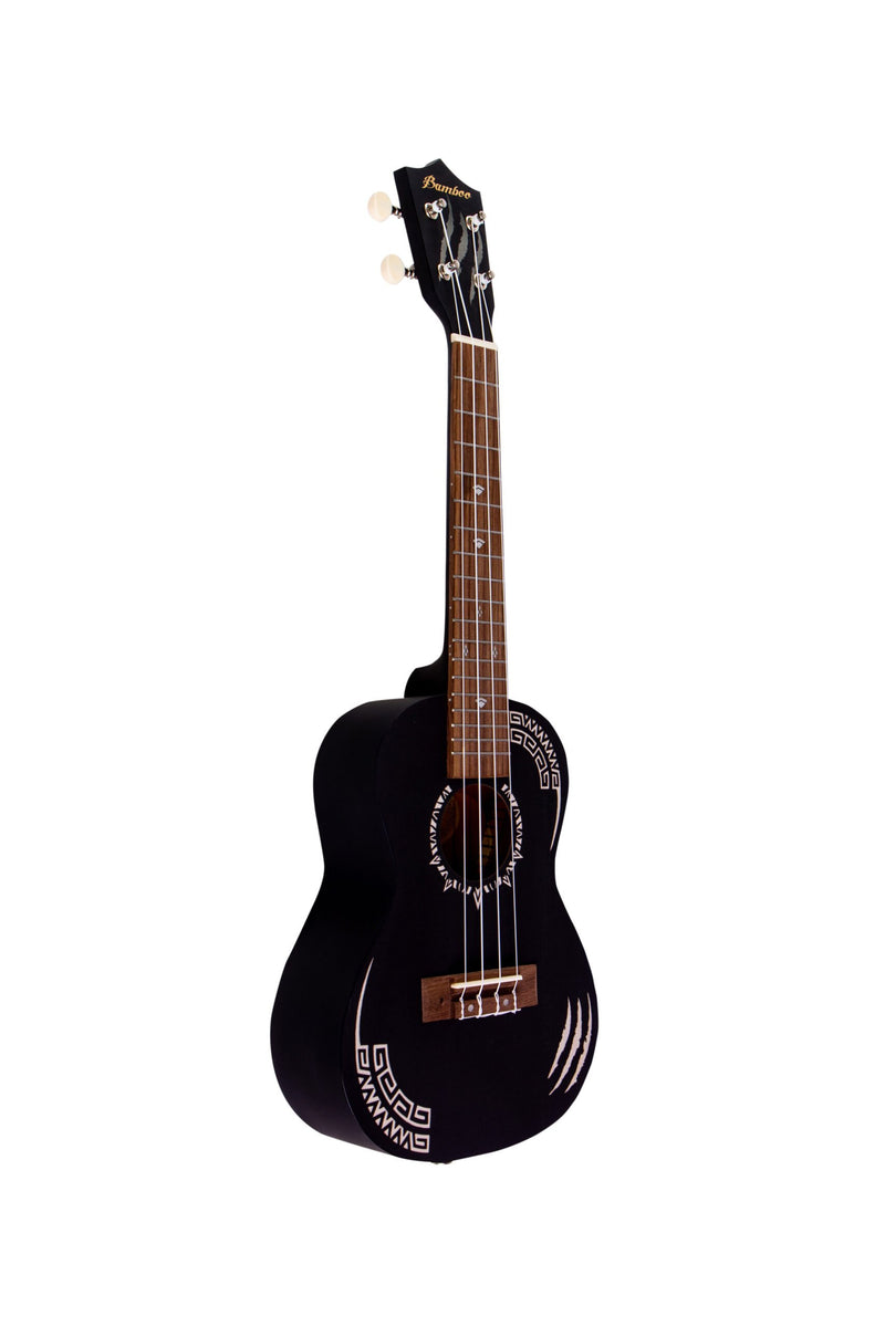 Bamboo Panther Concert Ukulele 23″ Black Edition - U23‑PANTHER
