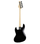 Austin AJB300BK Classic Double Cutaway Bass – Black
