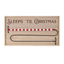 Melrose Wood Beaded Christmas Countdown 20"L