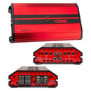 DS18 SXE-4000.4D/RD 4-Channel 1720W RMS Amplifier - Red - New Open Box