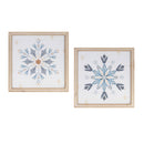 Melrose Framed Holiday Snowflake Print (Set of 2)