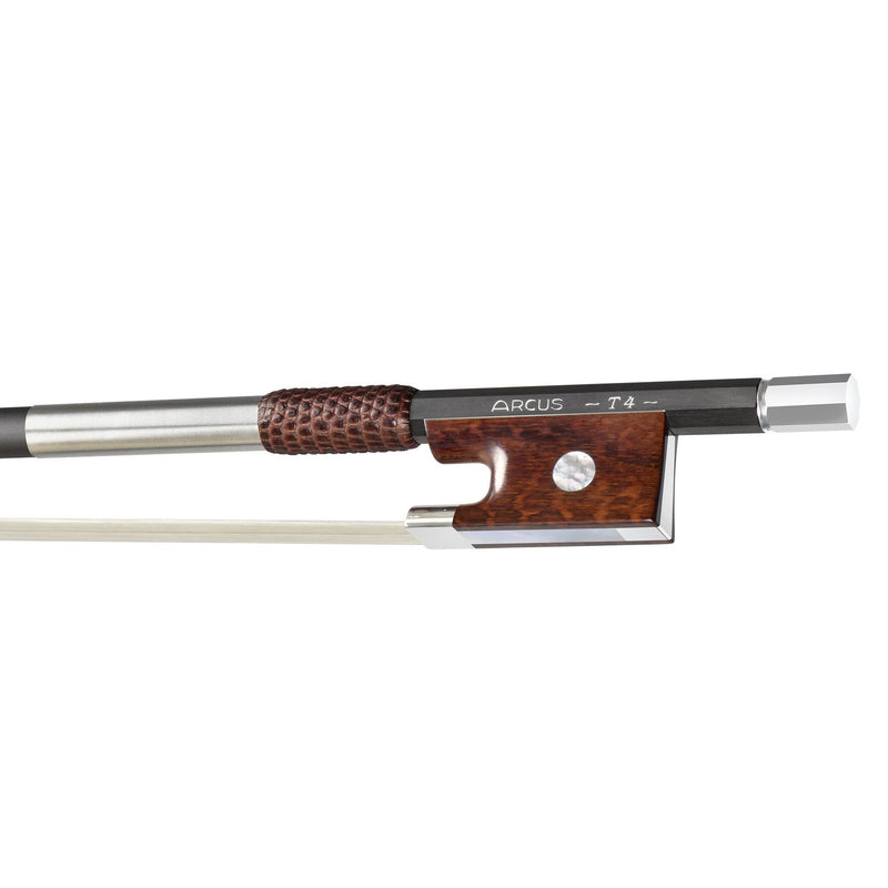 Arcus T4 Round Stainless Steel Outfit Violin Bow – Snakewood Frog – A3VNT4