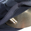 On‑Stage Deluxe Cymbal Bag Black – Holds 4×22″ + 2×15″ w/ Felt Spacers