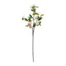 Melrose Peach Fruit Foliage Branch (Set of 6)