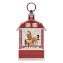 Melrose LED Horse Barn Snow Globe 11"H