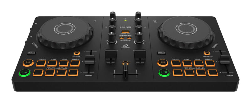 AlphaTheta DDJ‑FLX2 Compact 2‑Channel DJ Controller USB & Bluetooth