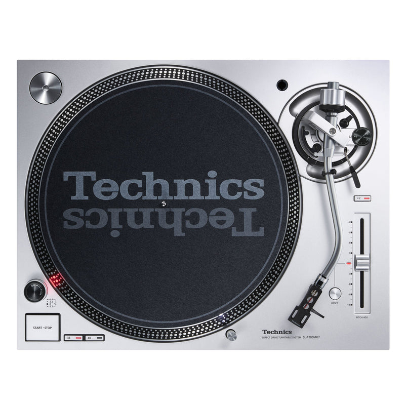 Technics SL1200MK7PS Direct‑Drive DJ Turntable – 33/45/78 RPM – Silver