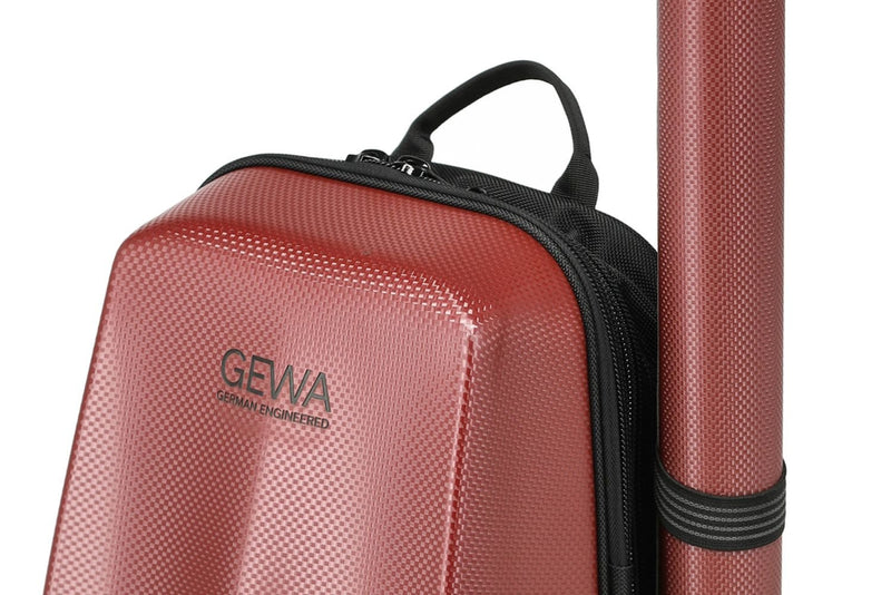 GEWA Space Bag Violin 4/4 - 3/4 Size Backpack - w/ Bow Case - Caraxis Red