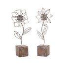 Metal Floral Décor (Set of 2)